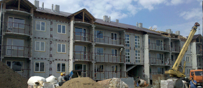 Строительство 33-квартирного дома по улице Советская в Калачинске