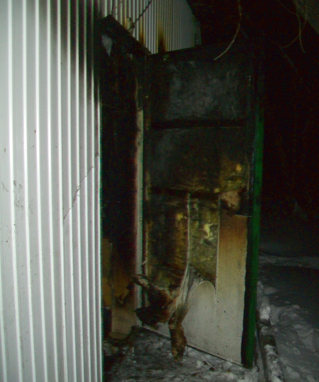 Пожар в доме на 9-й Линии в Омске