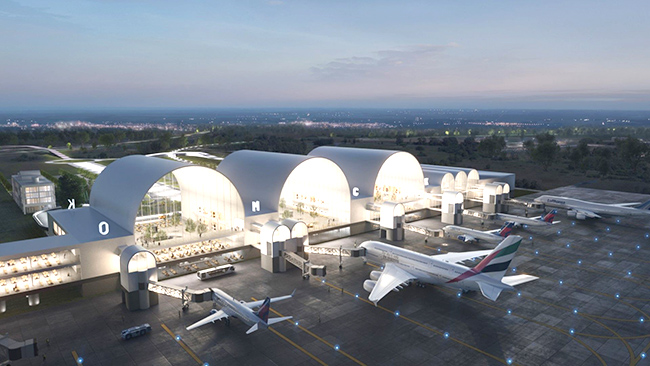 Омичи выбрали из 4-х вариантов дизайн-проект «Омск-Федоровки» под названием «Аэропорт как воздушные ворота»