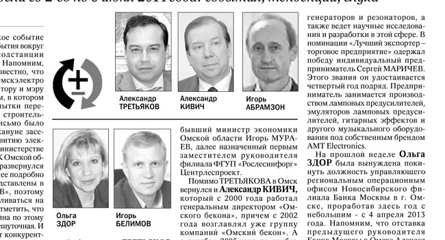 Ольгу здор уволили из банка москвы, а кивич возглавил «омский бекон»