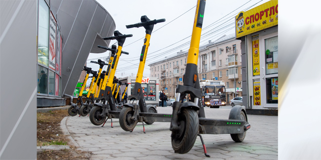 В 2022 году за размещение 1056 электросамокатов бюджет Омска получил 381 тысячу рублей