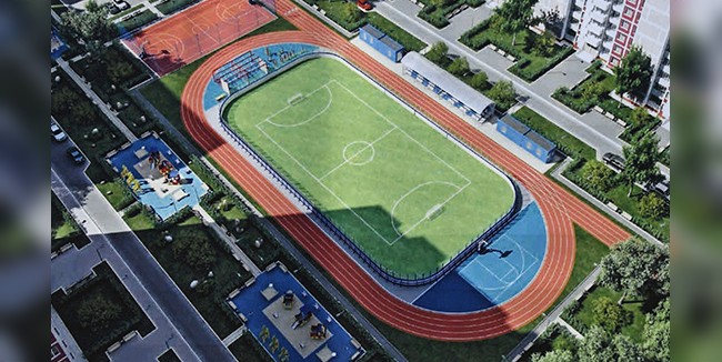 В посёлке Конезаводский Омской области началось строительство полноценного стадиона