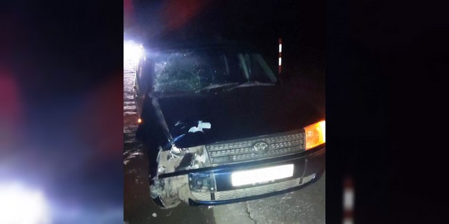 В Омске водитель автомобиля Toyota Probox сбил насмерть пешехода, шедшего по дороге