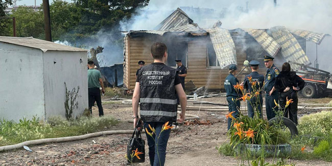 В Омске произошёл взрыв газовой трубы: сгорели шесть домов, погиб один человек