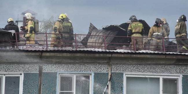 Пожар на улице Волгоградской в Омске тушили семь с половиной часов