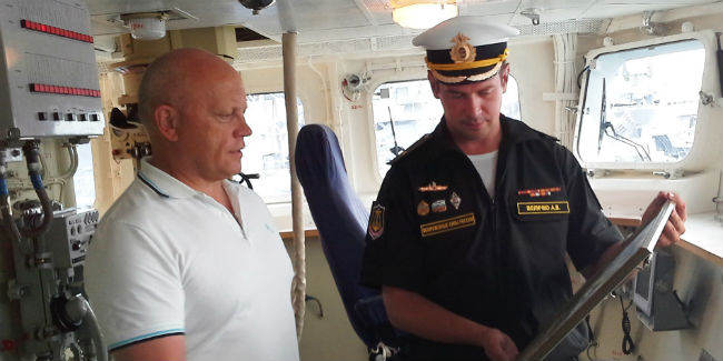 Губернатор НАЗАРОВ побывал на корабле «Адмирал Григорович» в Севастополе