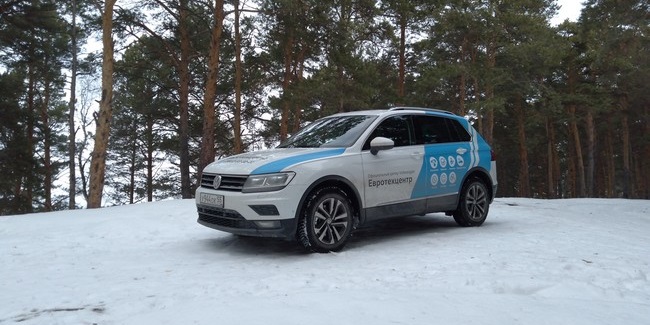 Дас ист фантастиш: volkswagen tiguan winter edition продемонстрировал свои возможности на омских дорогах