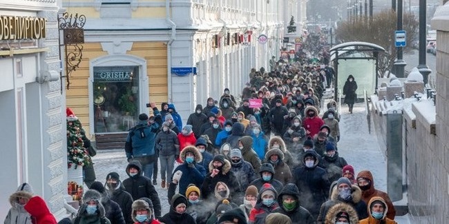 Массовые протесты в россии