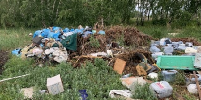 Под Омском нашли незаконную свалку, загрязяющую почву цинком и нефтепродуктами