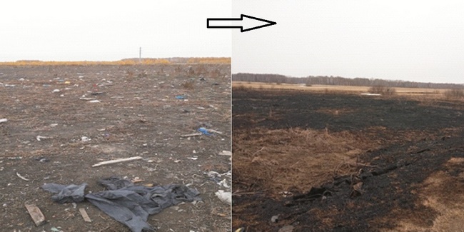 Сельхозугодья на севере Омской области очистили от мусора