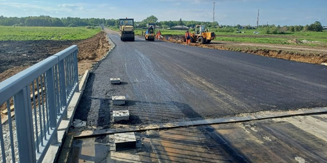 На севере Омской области готовят к открытию новый железобетонный мост