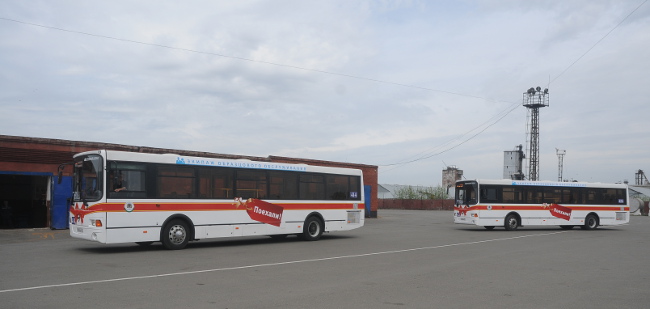 Торжественный проезд новых автобусов &amp;amp;amp;amp;amp;amp;quot;ЛиАЗ-5256&amp;amp;amp;amp;amp;amp;quot;